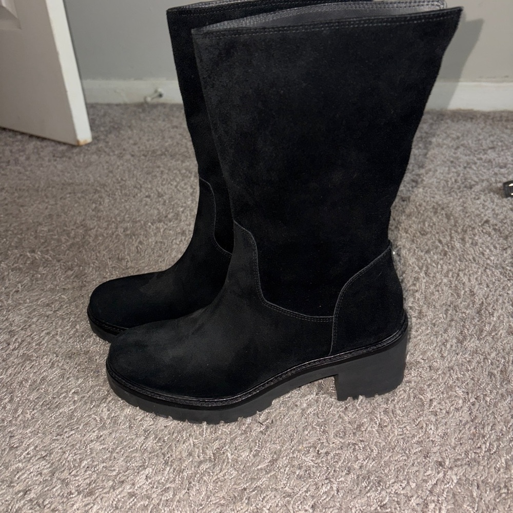 Michael Kors Suede Black Booties NWOB - Picture 2 of 4